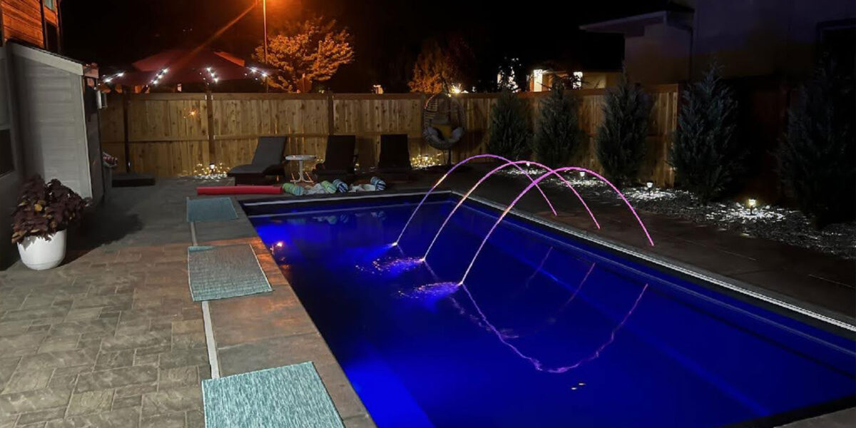 Add Shimmer to Your Fiberglass Pool in Boise with LED Laminar Jets